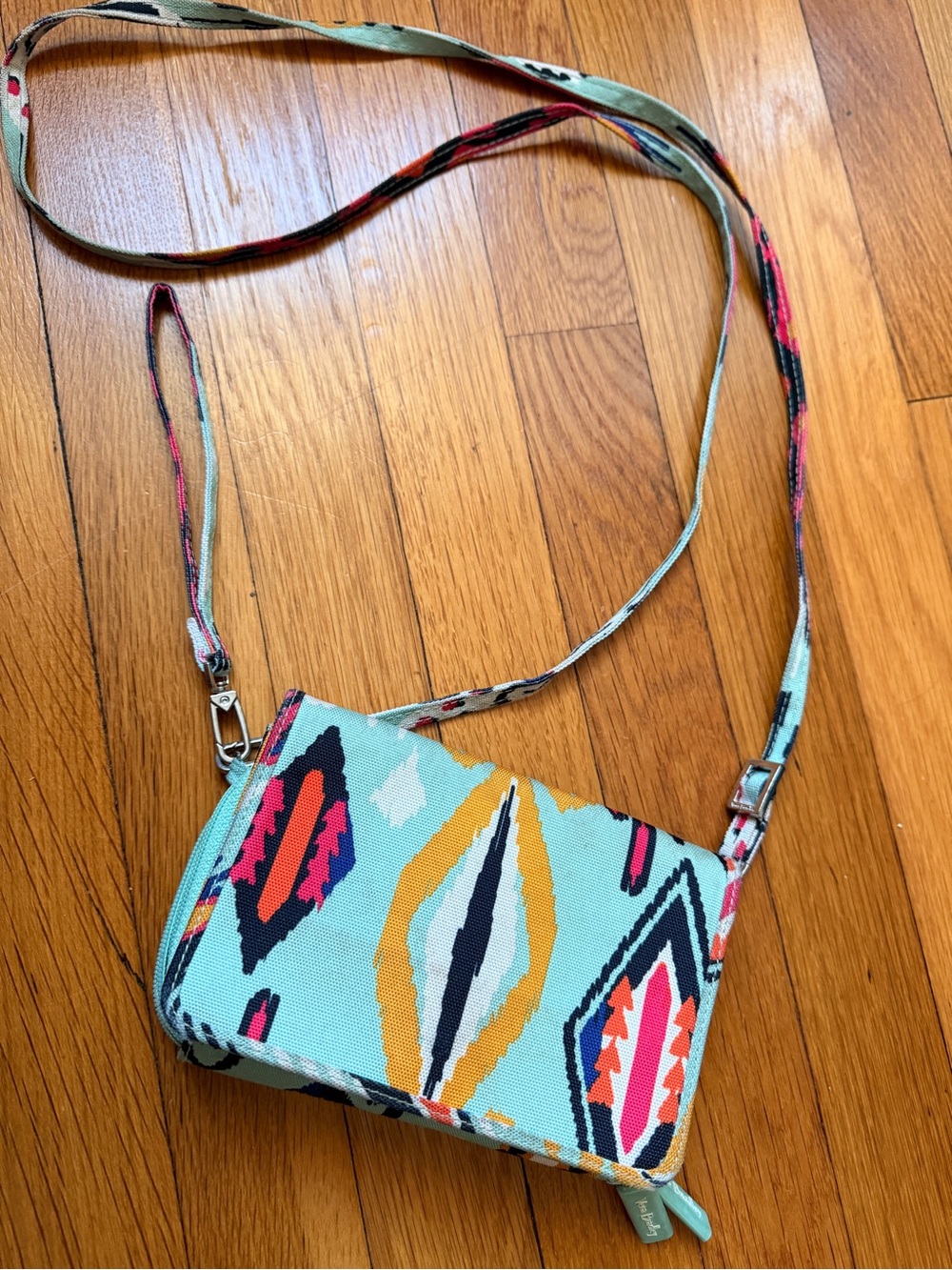 Vera Bradley light up RFID crossbody wallet crossbody
